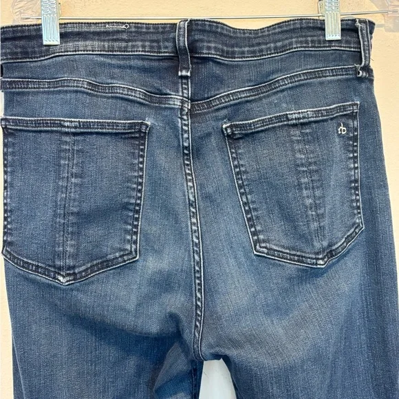 rag & bone Women's Slim Blue Jeans - Picture 3 of 7